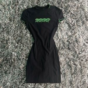 Black Dress with Roses